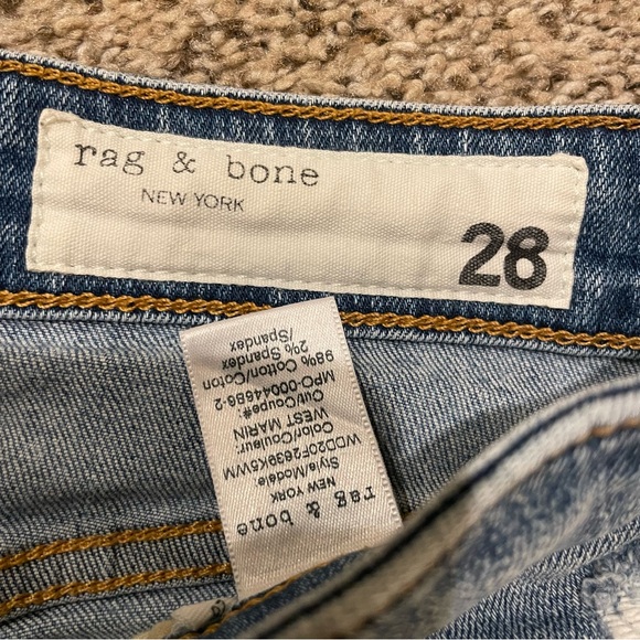 Rag & Bone Nina Cropped High Rise Skinny Jeans - Picture 4 of 6